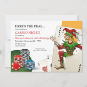 Casino Poker Nacht Kaart (Voorkant)