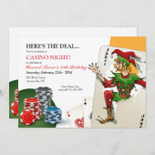 Casino Poker Nacht Kaart (Voorkant / Achterkant)