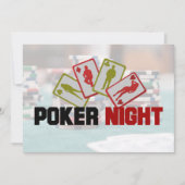 Casino Poker Night Party Invitation (Devant)