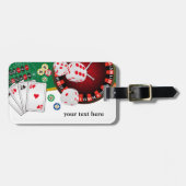 casino, poker, objet adulte, étiquette bagage (Devant horizontal)