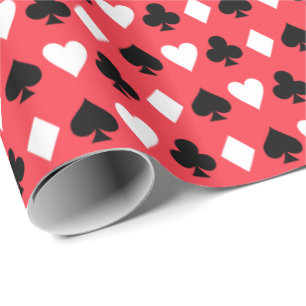 Casino Poker Speelkaartsymbolen Patroon Cadeaupapier