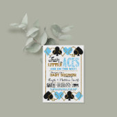 Casino Poker Twin Boy Baby shower Invitation