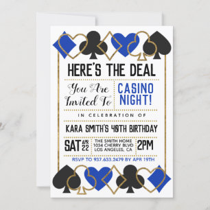 Casino Poker uitnodiging