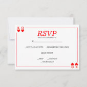 Casino Poker | Vegas Lecture Cartes Carte de répon (Devant)