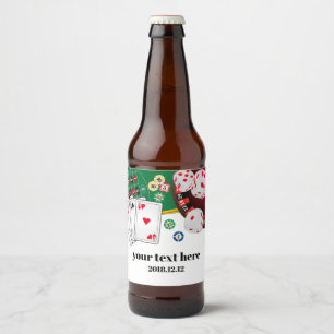 casino, poker, volwassene, wijn, wijnetiket, stick bier etiket