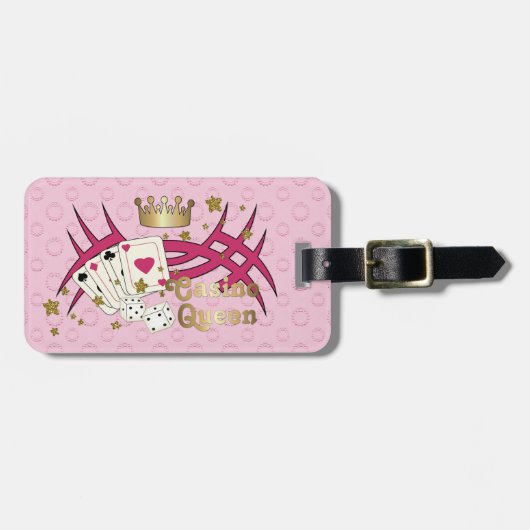 Casino Queen Bagagelabel (Voorkant horizontaal)
