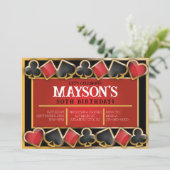 CASINO Resort Cards Anniversaire Fête Invitation (Debout devant)