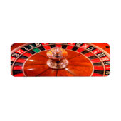 Casino roulette return address stickers (Voorkant)