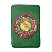 Casino Roulette wiel met uw Lucky Aantal Badmat (Voorkant Verticaal)