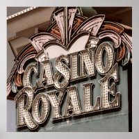Casino Royale Las Vegas Retro Poster