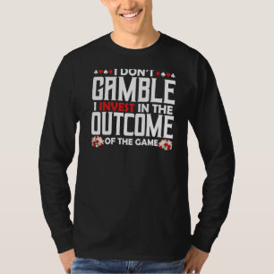 Casino Slot Machine Kaart Poker Chips Gambler Gamb T-shirt