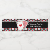 Casino Speelkaarten Waterfles Label Waterfles Etiket (Enkel label)