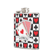 Casino-speelkaartfles Heupfles (Links)