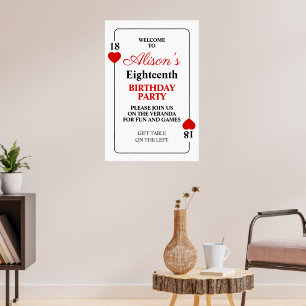 Casino Thema Verjaardagsfeestje Poster