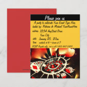 Casino Theme Black en Gold Kaart (Voorkant / Achterkant)