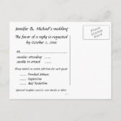 Casino thème Faire-part de mariage RSVP (Dos)