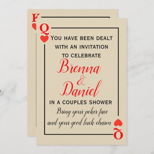 Casino Theme Kaart (Voorkant / Achterkant)