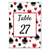 Casino Theme Las Vegas Mariage Numéro de table (Dos)