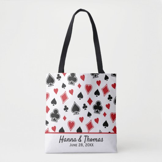 Casino Theme Las Vegas Wedding Canvas tas (Voorkant)