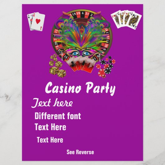 Casino Themes Masquerade 1 Flyer (Voorkant)