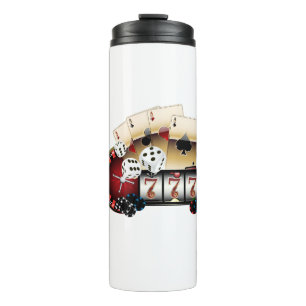casino, vegas, pook, volwassen gokken, thermosbeker