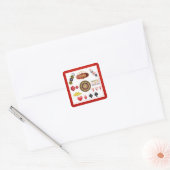 Casino Vierkante Sticker (Envelop)