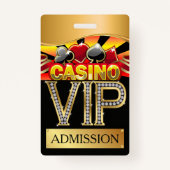 CASINO VIP Lanyard BADGE (Devant)