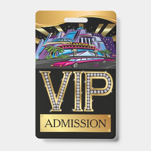 CASINO VIP Lanyard BADGE (Voorzijde)