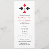 Casino Wedding Programs Programma (Voorkant)