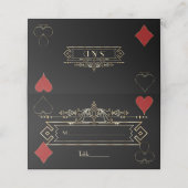 CasinoGold Black Art Deco Roaring 20s Wedding (Buitenkant ongevouwen)