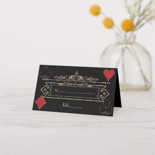 CasinoGold Black Art Deco Roaring 20s Wedding (Voorkant)
