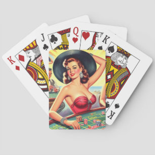 casinomeisjes pokerkaarten