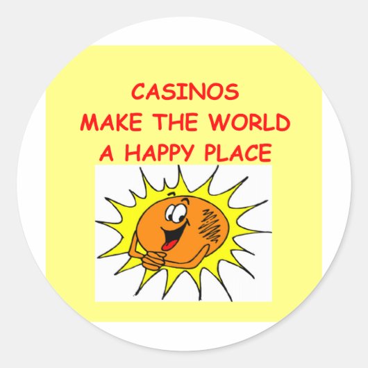 casino's ronde sticker (Voorkant)