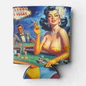  casinovrouw blikjeskoeler (Voorkant)