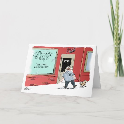 Casket Co. Slogan verjaardagskaart Kaart (Voorkant)