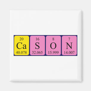 Cason Periodieke lijstnaam magneet