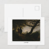 Caspar David Friedrich #200 - Kunstmatig Briefkaar Briefkaart (Voorkant / Achterkant)