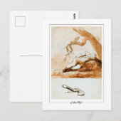 Caspar David Friedrich #201 - Kunstmatig Briefkaar Briefkaart (Voorkant / Achterkant)