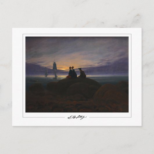 Caspar David Friedrich #22 - Kunstmatig Briefkaart (Voorkant)