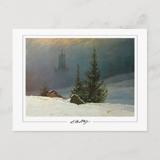 Caspar David Friedrich #23 - Kunstkaart Briefkaart (Voorkant)