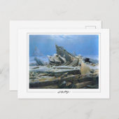 Caspar David Friedrich #24 - Kunstmatig Briefkaart (Voorkant / Achterkant)