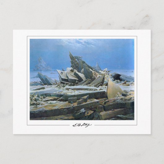 Caspar David Friedrich #24 - Kunstmatig Briefkaart (Voorkant)