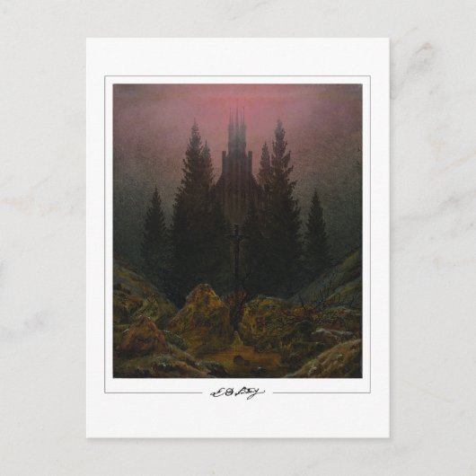 Caspar David Friedrich #3 - Carte postale d'art (Devant)