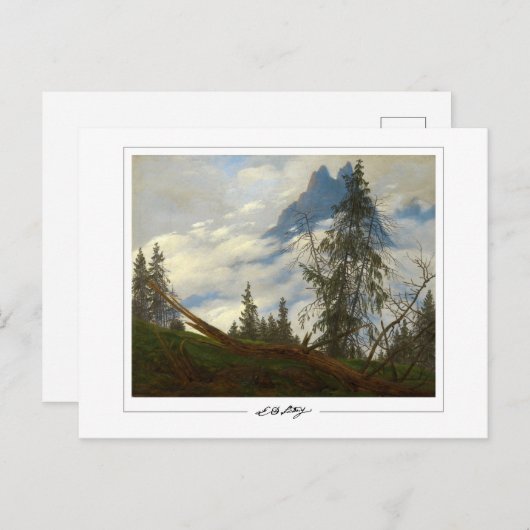 Caspar David Friedrich #9 - Carte postale Art (Devant / Derrière)