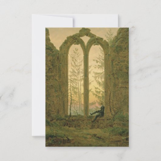 Caspar David Friedrich - De dromer Kaart (Voorkant)