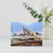 CASPAR DAVID FRIEDRICH - Het zee van ijs 1824 Briefkaart (Staand voorkant)