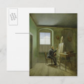 Caspar David Friedrich in zijn studio, 1811 Briefkaart (Voorkant / Achterkant)