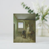 Caspar David Friedrich in zijn studio, 1811 Briefkaart (Staand voorkant)
