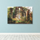 Caspar David Friedrich Monastery Ruins Eldena Canvas Afdruk (Insitu (Houten vloer))