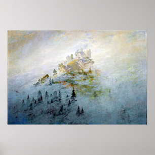 Caspar David Friedrich Morning Mist in bergen Poster